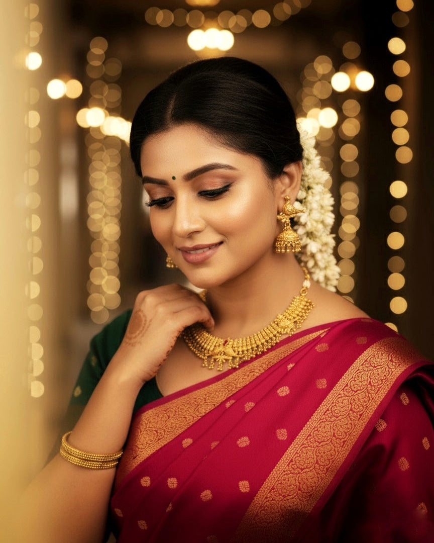 Suwarnikaa’s Divine Parrot Choker