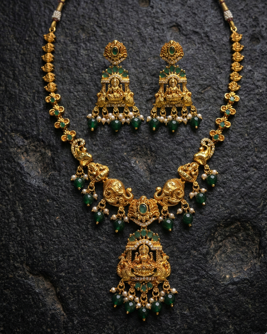 Lakshmi Vara Prasadam Premium Temple Jewellery By Suwarnikaa Jewels