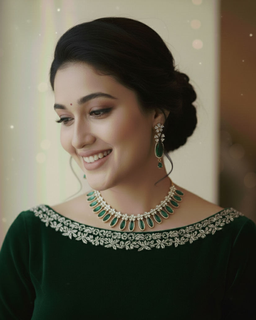 Dilrooba by Suwarnikaa Jewels  Premium American Diamond Necklace Set